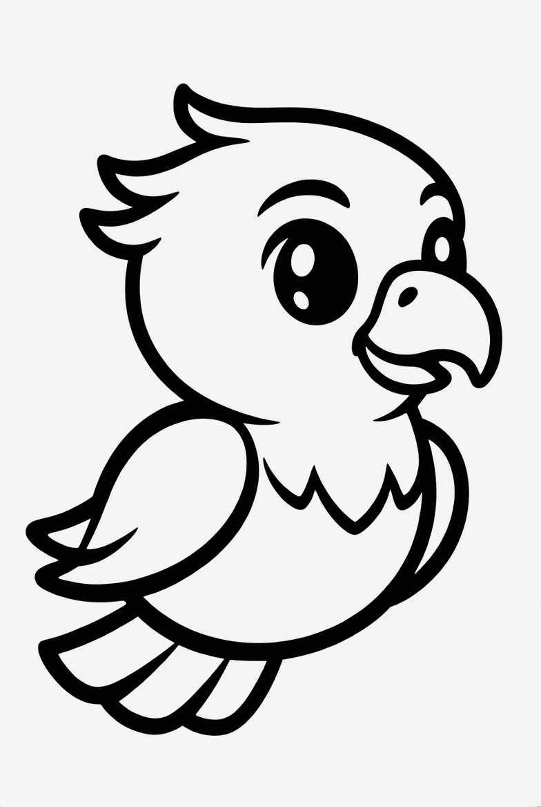 Eagle colouring page to print and colour in